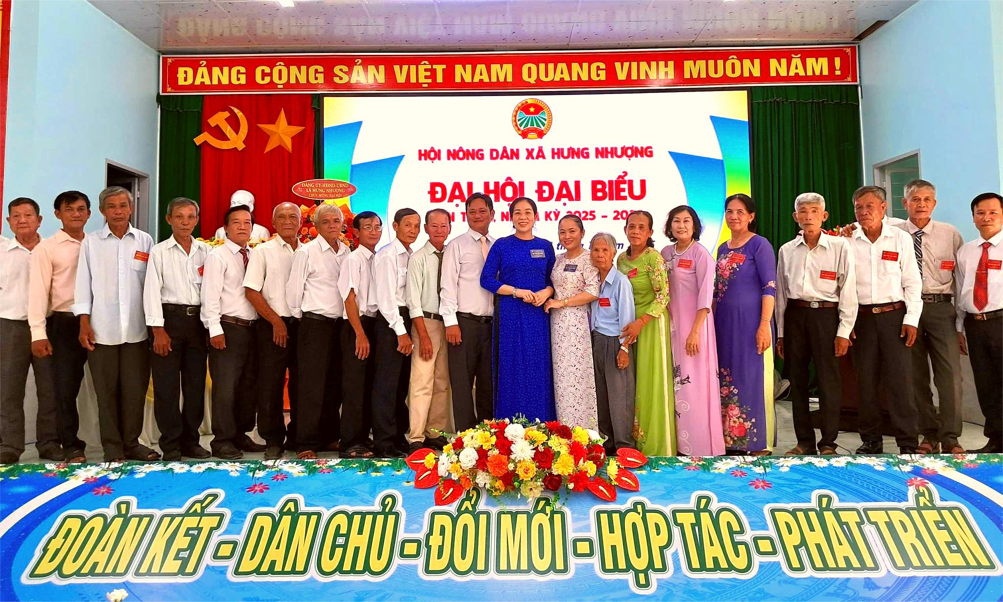 Đại hội đại biểu Hội Nông dân xã Hưng Nhượng lần thứ I, nhiệm kỳ 2025 – 2030 thành công tốt đẹp